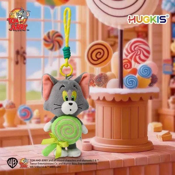 Tom&Jerry 湯姆貓與傑利鼠 貓和老鼠 棒棒糖 毛絨磁吸 掛件 包包吊飾 掛飾 公仔 玩偶｜嗨寶好選物