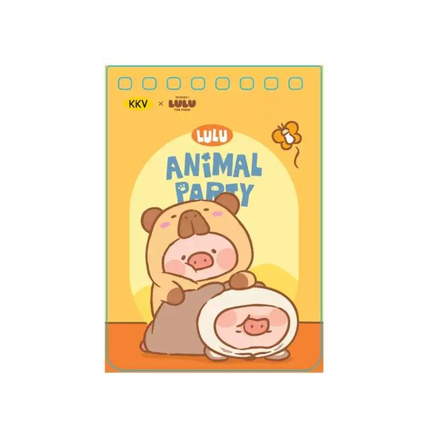 【嗨寶貓溫暖雜物】罐頭豬 LULU 動物派對 文具系列  筆記本 記事本 盲盒 手伴 公仔 擺件 扭蛋 收藏品