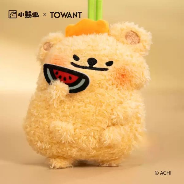 【嗨寶貓溫暖雜物】 小熊蟲來囉 小熊蟲 手機掛繩 毛絨包包 手機包 手機掛飾 配件 手機背夾 零錢包 鑰匙包