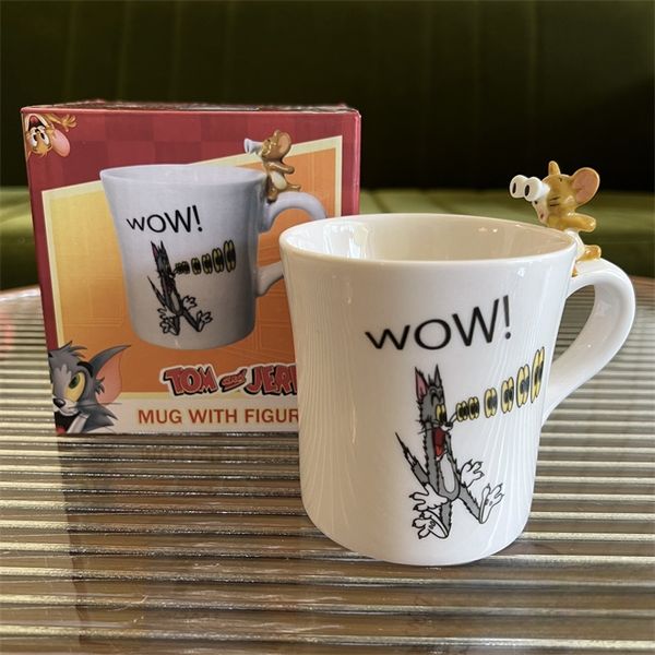 【嗨寶貓溫暖雜物】日本 Tom & Jerry 湯姆貓與傑利鼠 立體馬克杯 陶瓷馬克杯  手伴 公仔 擺件 扭蛋 收藏品