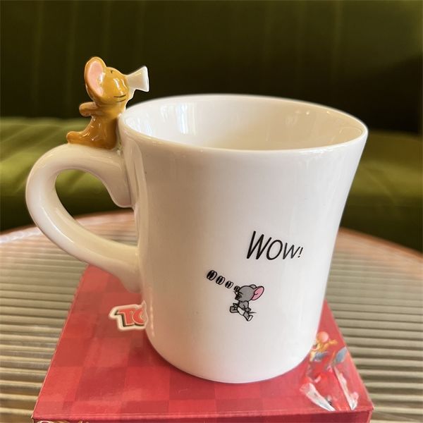 【嗨寶貓溫暖雜物】日本 Tom & Jerry 湯姆貓與傑利鼠 立體馬克杯 陶瓷馬克杯  手伴 公仔 擺件 扭蛋 收藏品