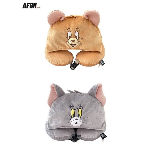 【嗨寶貓溫暖雜物】 湯姆貓與傑利鼠 Tom and Jerry 貓與老鼠 U型枕 長途旅行 飛機專用 紓壓 護頸 旅行枕