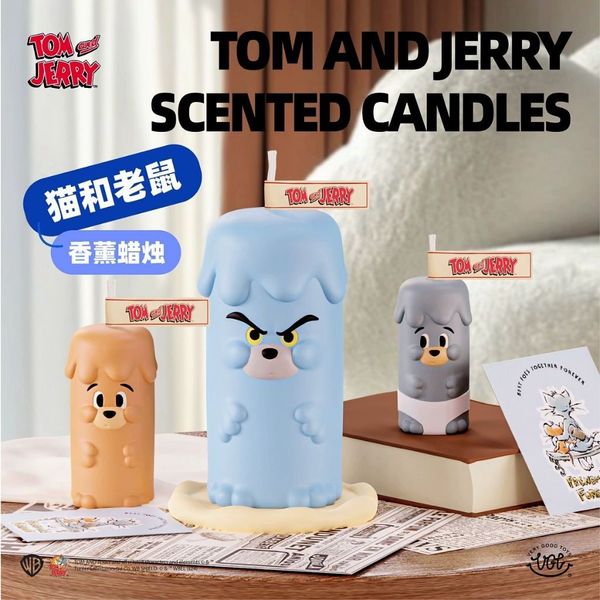 【嗨寶貓溫暖雜物】湯姆貓與傑利鼠 Tom and Jerry 貓與老鼠 香氛蠟燭 湯姆貓 傑利鼠 泰菲 禮盒