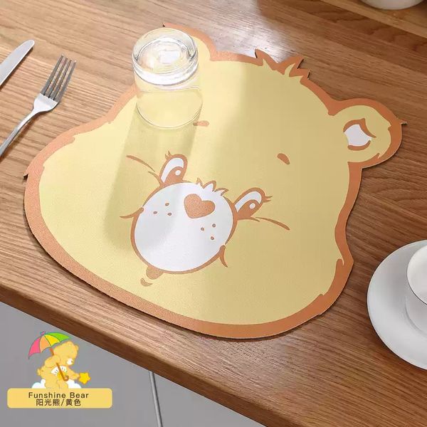 【嗨寶貓溫暖雜物】Carebears 愛心小熊 生活用品系列 隔熱墊 防燙墊 防水墊 餐墊 止滑