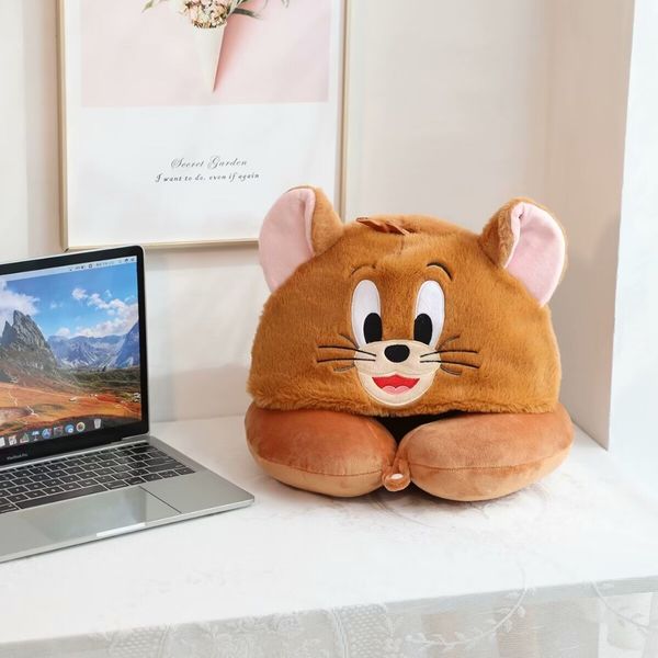【嗨寶貓溫暖雜物】 湯姆貓與傑利鼠 Tom and Jerry 貓與老鼠 U型枕 長途旅行 飛機專用 紓壓 護頸 旅行枕