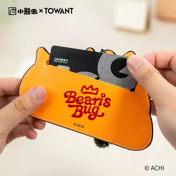 【嗨寶貓溫暖雜物】 小熊蟲來囉 小熊蟲 工牌 識別證 證件套 卡片套 感應套 異形卡套 狗牌 門禁卡牌