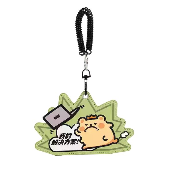 【嗨寶貓溫暖雜物】 小熊蟲來囉 小熊蟲 工牌 識別證 證件套 卡片套 感應套 異形卡套 狗牌 門禁卡牌