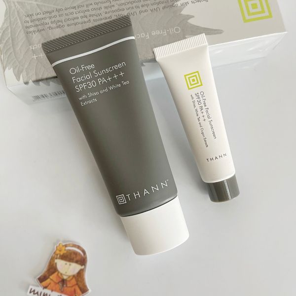 【嗨寶小小美妝】泰國 THANN 庭潤 無油 紫蘇無油防曬霜 SPF30 SPF50 PA+++ 防曬 防曬面霜 防