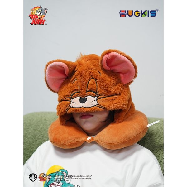 【嗨寶貓溫暖雜物】 湯姆貓與傑利鼠 Tom and Jerry 貓與老鼠 U型枕 長途旅行 飛機專用 紓壓 護頸 旅行枕