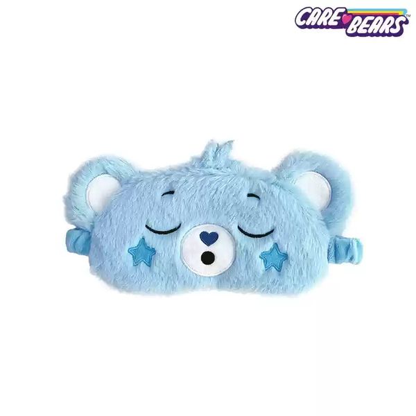 【嗨寶貓溫暖雜物】Carebears 愛心小熊 生活用品系列 毛絨眼罩 遮光 不壓眼 眼罩 午睡眼罩 飛機眼罩