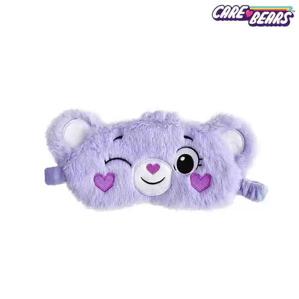 【嗨寶貓溫暖雜物】Carebears 愛心小熊 生活用品系列 毛絨眼罩 遮光 不壓眼 眼罩 午睡眼罩 飛機眼罩