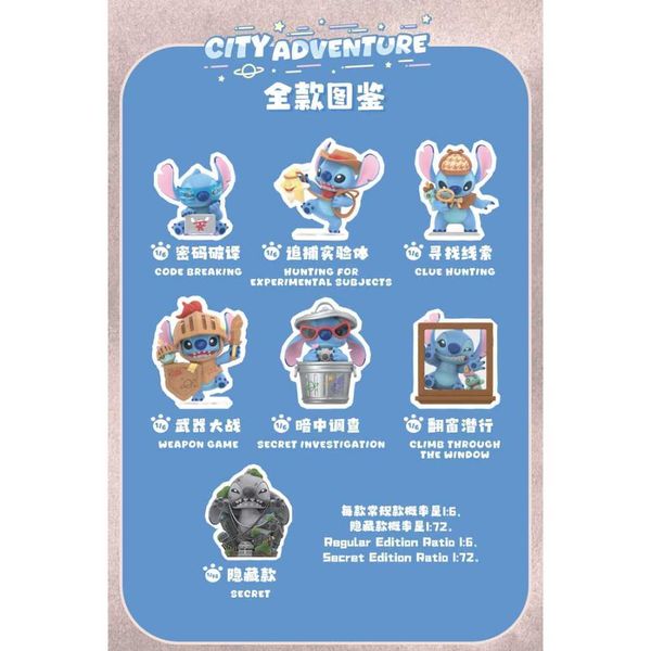 迪士尼 史迪奇城市大冒险｜Disney｜史迪仔盲盒｜手伴 公仔 擺件 扭蛋 收藏品｜嗨寶好選物