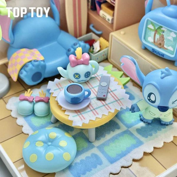史迪仔積木diy小屋｜史迪奇愜意時刻｜TOPTOY｜迪士尼｜盲盒 公仔 擺件 收藏品 玩偶｜嗨寶好選物