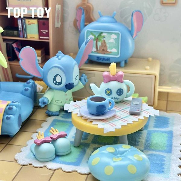 史迪仔積木diy小屋｜史迪奇愜意時刻｜TOPTOY｜迪士尼｜盲盒 公仔 擺件 收藏品 玩偶｜嗨寶好選物