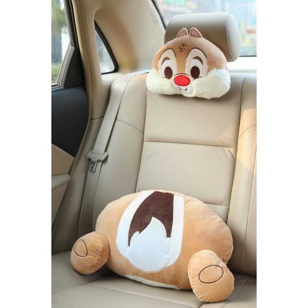 奇奇蒂蒂｜奇奇與蒂蒂｜抱枕 車子用品 頭枕 腰靠 車枕 車子腰靠 玩偶｜嗨寶好選物