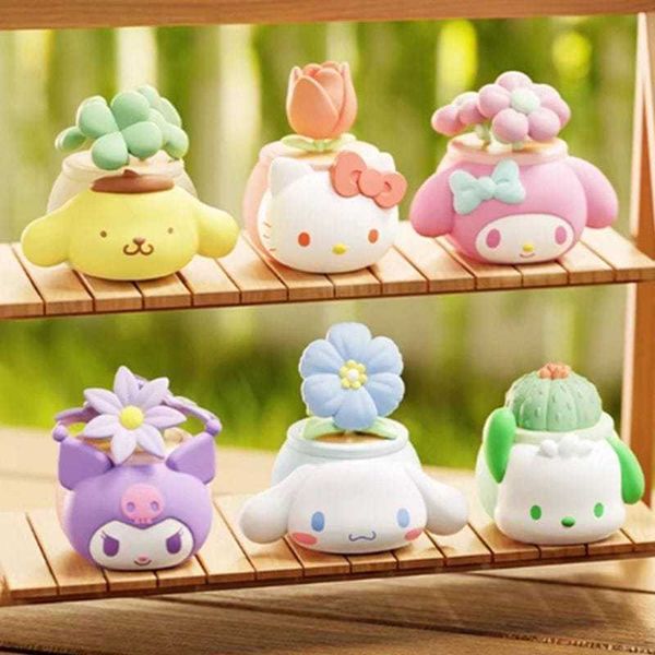 三麗鷗家族盆栽｜大耳狗 美樂蒂 布丁狗 hellokitty｜盲盒 公仔 擺件 收藏品 玩偶｜嗨寶好選物