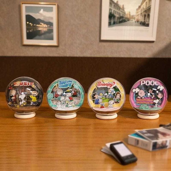 史努比水晶球劇場木制diy拼裝模型|飄麥 Snoopy|盲盒 公仔 擺件 收藏品 玩偶|嗨寶好選物