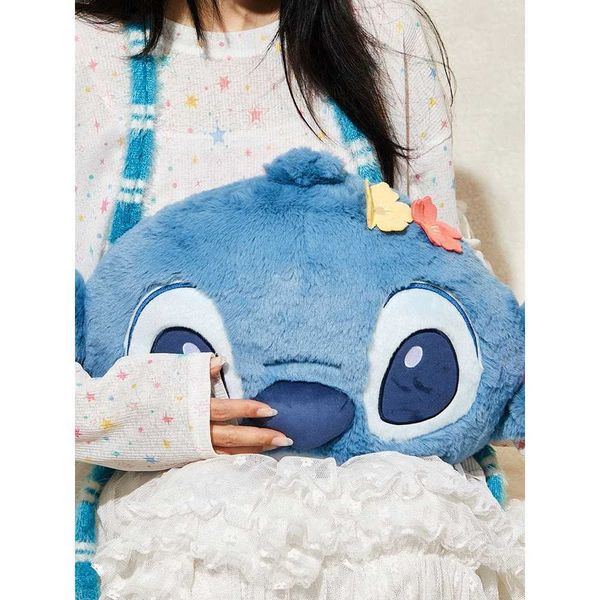 迪士尼 史迪奇抱枕 史迪仔 毛絨靠枕 玩偶公仔娃娃玩具｜MINISO｜嗨寶好選物