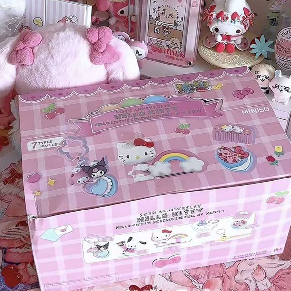 HelloKitty50周年紀念 凱蒂貓盲盒｜Sanrio MINISO｜盲盒 公仔 擺件 收藏品 玩偶｜嗨寶好選物