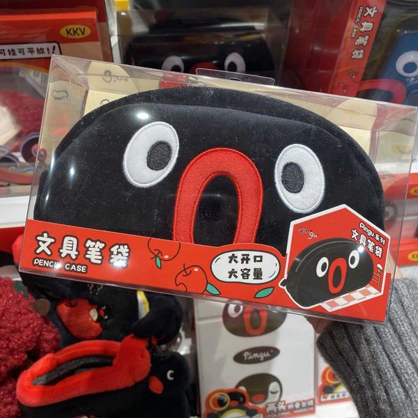 pingu企鵝家族 筆袋 鉛筆盒 文具 收納袋 大容量筆袋 擺件 收藏品 玩偶｜嗨寶好選物