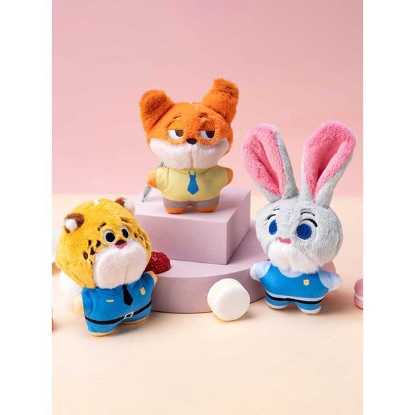 Disney迪士尼 動物方城市 茱迪 尼克 豹警官 毛絨玩具 公仔掛件 鑰匙扣吊飾｜嗨寶好選物