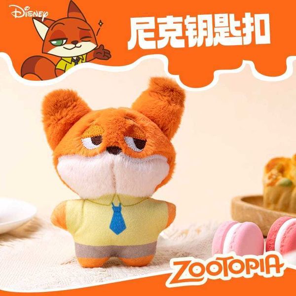 Disney迪士尼 動物方城市 茱迪 尼克 豹警官 毛絨玩具 公仔掛件 鑰匙扣吊飾｜嗨寶好選物