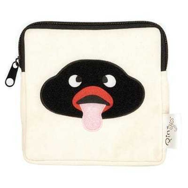 Pingu 企鵝家族 日本QUALIA 扭蛋零錢包 海豹魚 毛絨化妝包 收納小物袋 公仔周邊｜嗨寶好選物