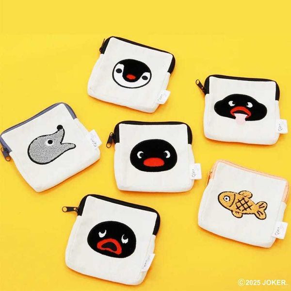 Pingu 企鵝家族 日本QUALIA 扭蛋零錢包 海豹魚 毛絨化妝包 收納小物袋 公仔周邊｜嗨寶好選物