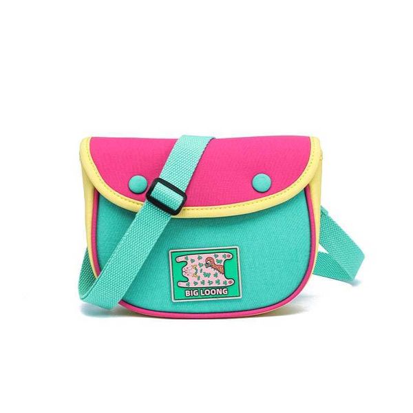 若愚工坊 RUOYU STUDIO 原創設計 撞色松餅包 帆布斜挎包 休閒小包 側背包 腰包 多功能｜嗨寶好選物