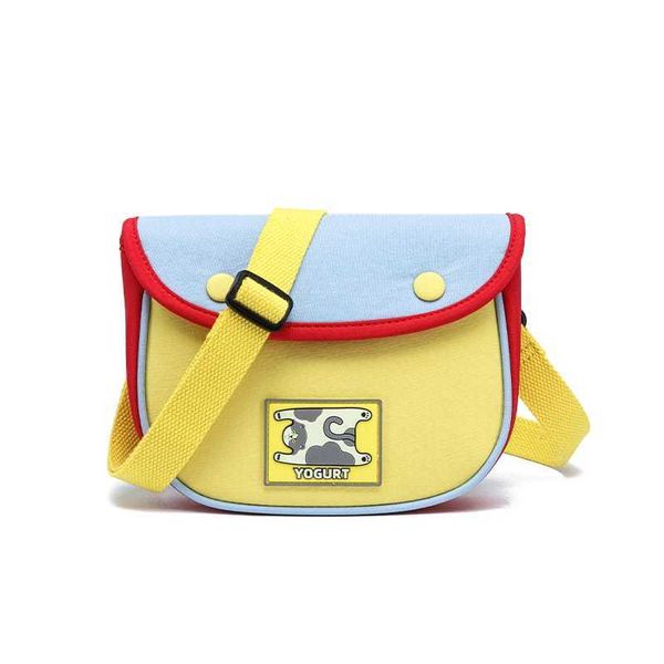 若愚工坊 RUOYU STUDIO 原創設計 撞色松餅包 帆布斜挎包 休閒小包 側背包 腰包 多功能｜嗨寶好選物