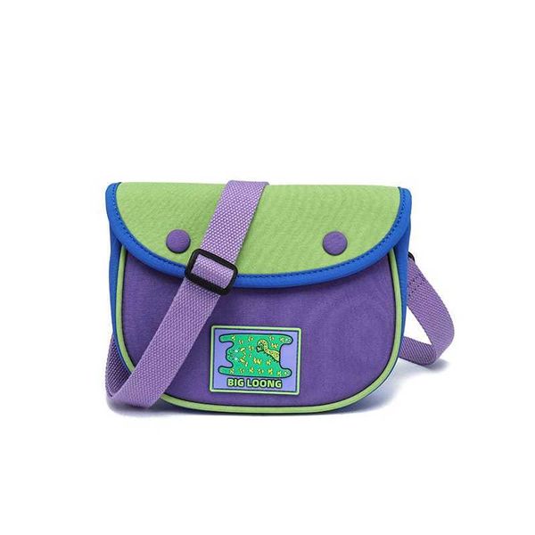 若愚工坊 RUOYU STUDIO 原創設計 撞色松餅包 帆布斜挎包 休閒小包 側背包 腰包 多功能｜嗨寶好選物