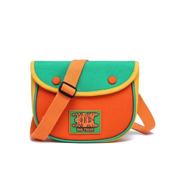 若愚工坊 RUOYU STUDIO 原創設計 撞色松餅包 帆布斜挎包 休閒小包 側背包 腰包 多功能｜嗨寶好選物