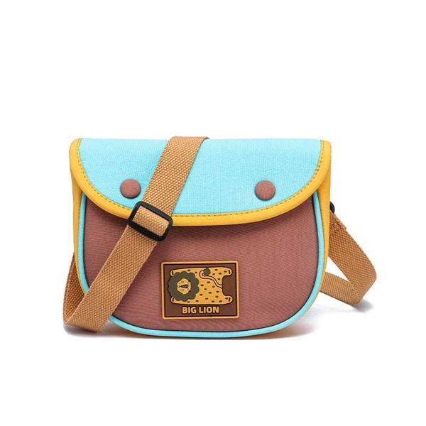 若愚工坊 RUOYU STUDIO 原創設計 撞色松餅包 帆布斜挎包 休閒小包 側背包 腰包 多功能｜嗨寶好選物