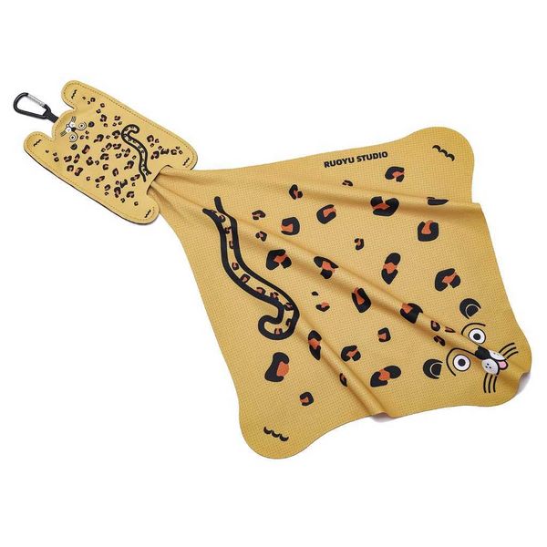 若愚工坊 RUOYU STUDIO 原創設計 可愛動物 運動擦汗巾 手巾 手帕 戶外毛巾｜嗨寶好選物