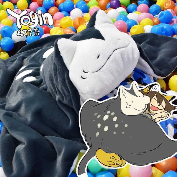 Sharkitty 我就是鯊貓 鰩魚貓貓 公仔 毛絨抱毯｜可愛 玩偶 蓋毯 抱枕 毯子 擺件 禮物 收藏｜嗨寶好選物