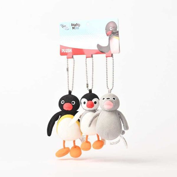 山莫 Pingu 企鵝家族 企鵝小腳腳 組合掛件 毛絨玩偶｜可愛 公仔 玩偶 擺件 包包掛飾 收藏 生日禮物｜嗨寶好選