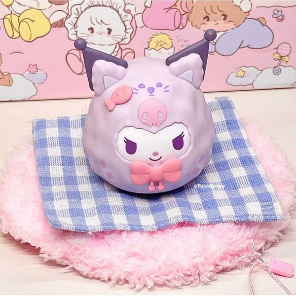 Sanrio 三麗鷗 庫洛米美樂蒂 盲盒｜不倒翁公仔擺件｜療癒玩偶禮物｜嗨寶好選物