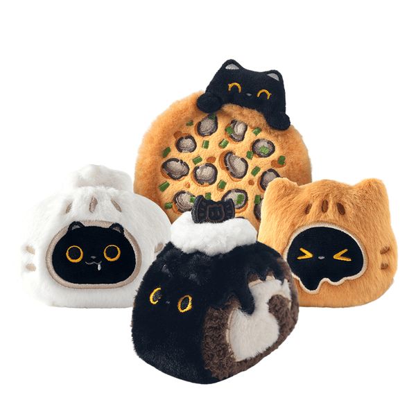 SOFDOLL設繪人件|憨喵下午茶美食掛件 可愛毛絨小玩偶 公仔吊飾 女生日禮物 中秋節禮品|嗨寶好選物