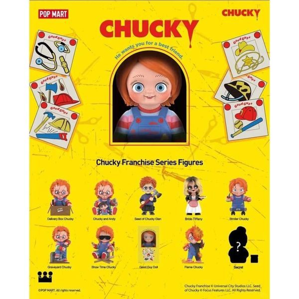 Popmart泡泡瑪特｜萬聖節 恰吉 Chucky 鬼娃回魂系列 盲盒 收藏品 公仔 潮玩手辦 公仔 禮物｜嗨寶好選物