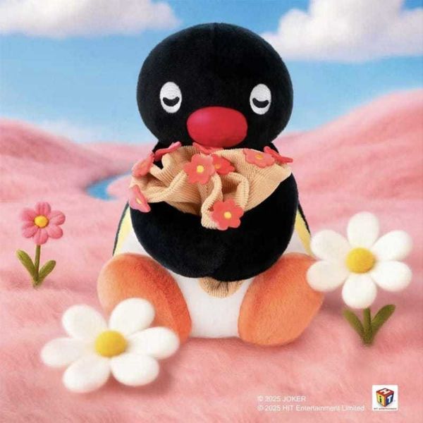 Pingu 企鵝家族 送你一束花系列｜正版周邊｜毛絨公仔 可愛坐姿 玩偶 情侶禮盒 收藏禮物｜嗨寶好選物