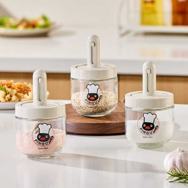 有點淘氣 × Pingu企鵝家族｜可愛廚房油壺 調味罐 簡約INS風 家用送禮｜嗨寶好選物