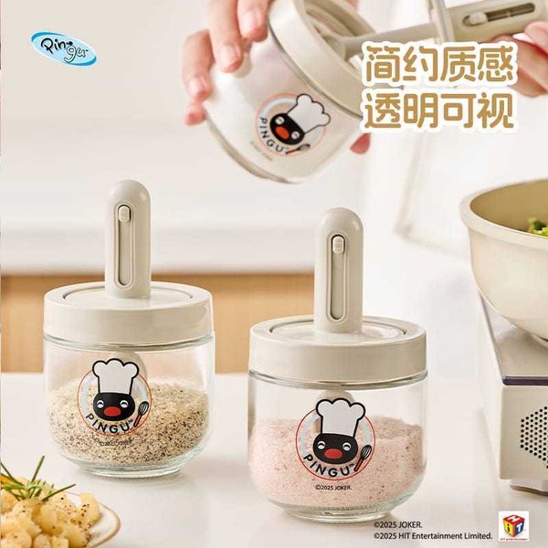 有點淘氣 × Pingu企鵝家族｜可愛廚房油壺 調味罐 簡約INS風 家用送禮｜嗨寶好選物