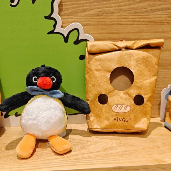 Pingu 企鵝家族 紙袋抱麵包 系列｜山莫｜毛絨 公仔 掛件 吊飾 可愛 玩偶 包掛 收藏 禮物 周邊｜嗨寶好選物