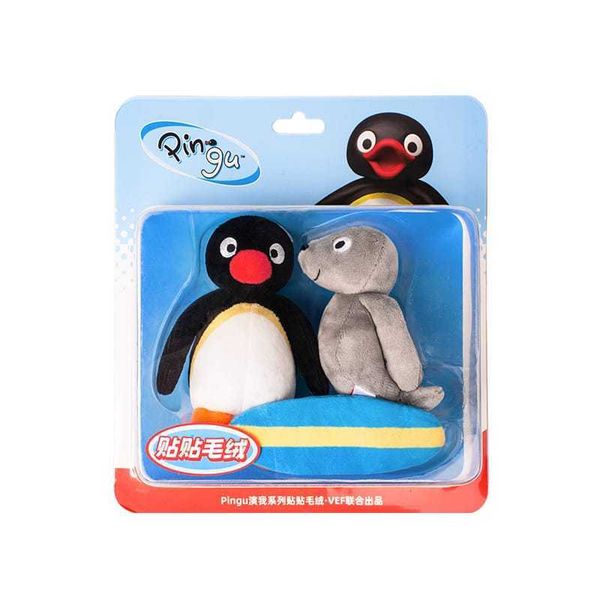 Pingu 企鵝家族 演我系列 貼貼毛絨吊卡｜KKV｜毛絨 公仔 吊飾 貼貼 娃娃 可愛 收藏 禮物 周邊｜嗨寶好選物