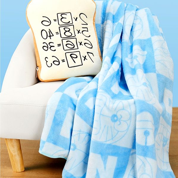 哆啦A夢 記憶麵包 系列｜MINISO｜休閒毯 空調毯 披肩 午睡毯 辦公室 保暖 可愛 實用 禮物 周邊｜嗨寶好選物