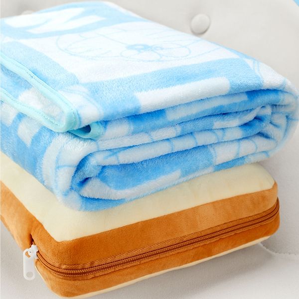 哆啦A夢 記憶麵包 系列｜MINISO｜休閒毯 空調毯 披肩 午睡毯 辦公室 保暖 可愛 實用 禮物 周邊｜嗨寶好選物