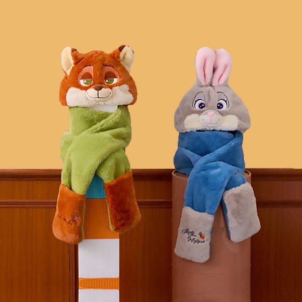 動物方程式 茱蒂 尼克 系列｜MINISO｜毛絨 圍巾 帽子 手套 一體  女生 保暖 可愛 禮物 周邊｜嗨寶好選物