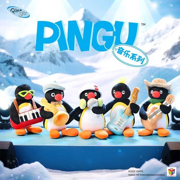 Pingu 企鵝家族 音樂系列｜山莫｜毛絨 公仔 掛件 鑰匙扣 吊飾 小玩偶 可愛 收藏 禮物 周邊｜嗨寶好選物