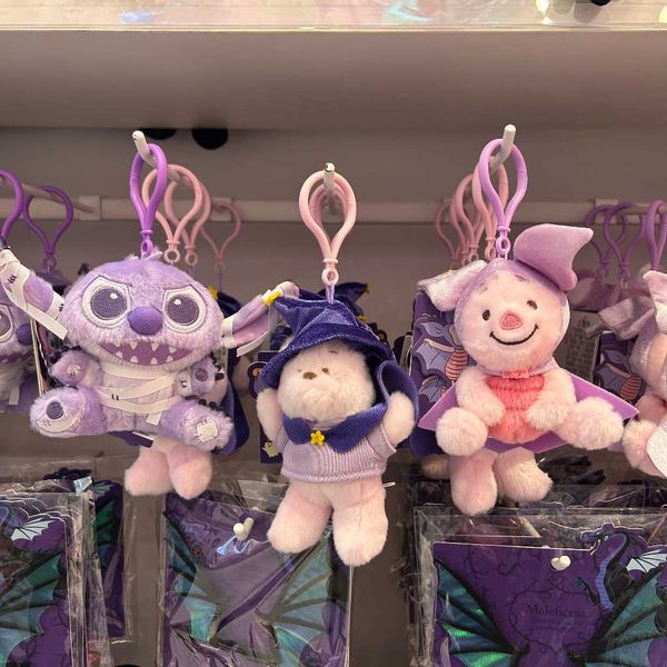 迪士尼 淘氣系列 斗篷小熊維尼 綁帶史迪奇｜miniso｜皮傑 毛絨 公仔 掛件 吊飾 可愛 周邊｜嗨寶好選物