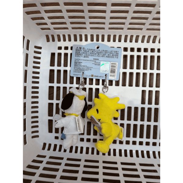 史努比 烘焙雙聯 毛絨掛飾 ｜MINISO ｜毛絨 掛飾 公仔 史努比 糊塗塌客 可愛 收藏 女生 生日禮物｜嗨寶好選物